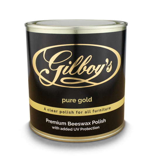 'pure gold' Clear Beeswax Wood Polish (1 litre)