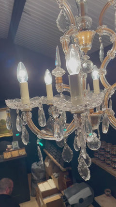 Vintage Marie Therese Glass Clad Chandelier - 'Francis'