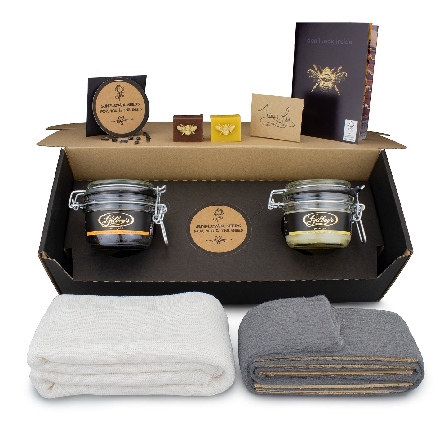 Gilboys beeswax wood polishing