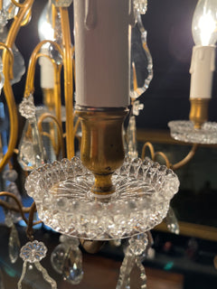 Vintage French Cage Chandelier - 'Emily'