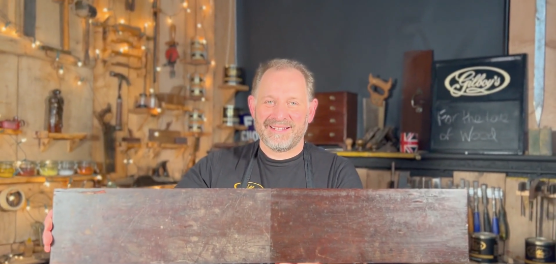 Gilboys beeswax wood polish Video