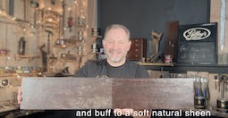 Gilboys beeswax wood polish video