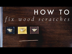 video: how to fix scratches in wood using wax