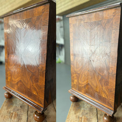Before and After - Gilboys Beeswax Polish 