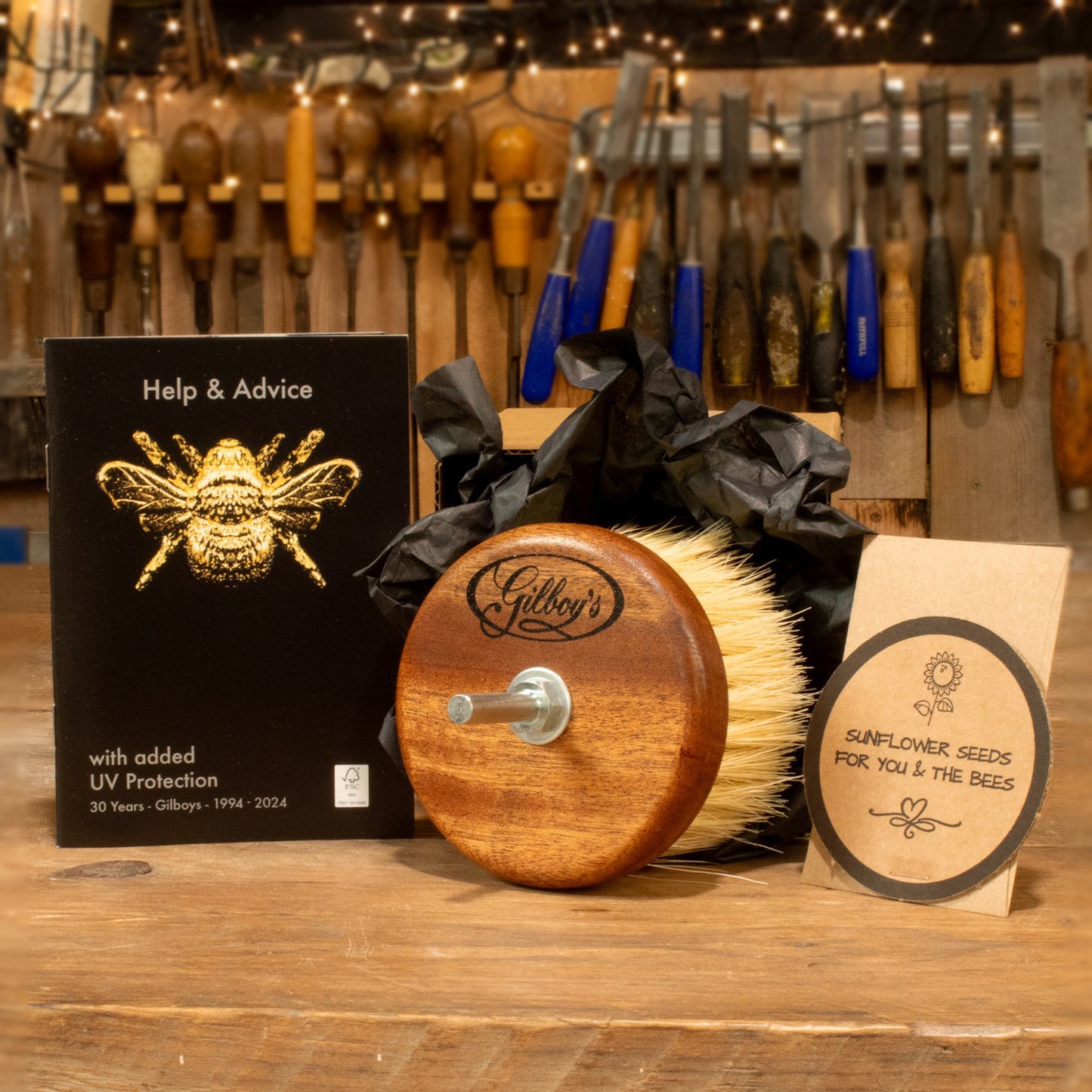 Wood Buffing Brush for Electric Drill (British Made)