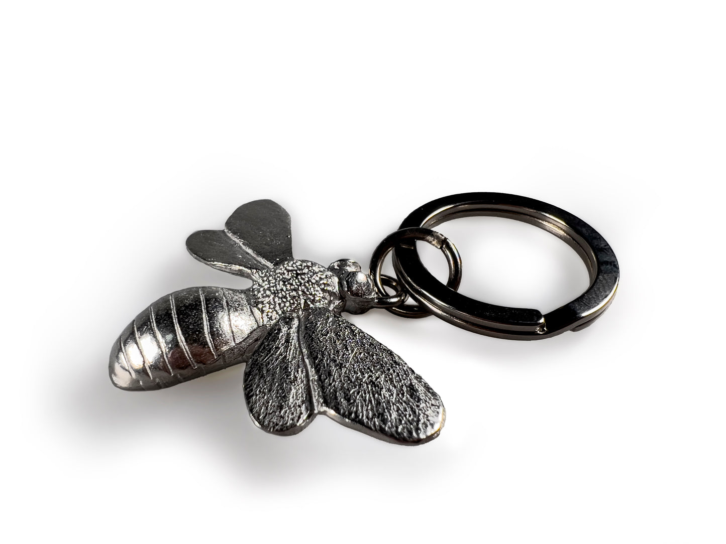 Bee Keyring (Solid Pewter)