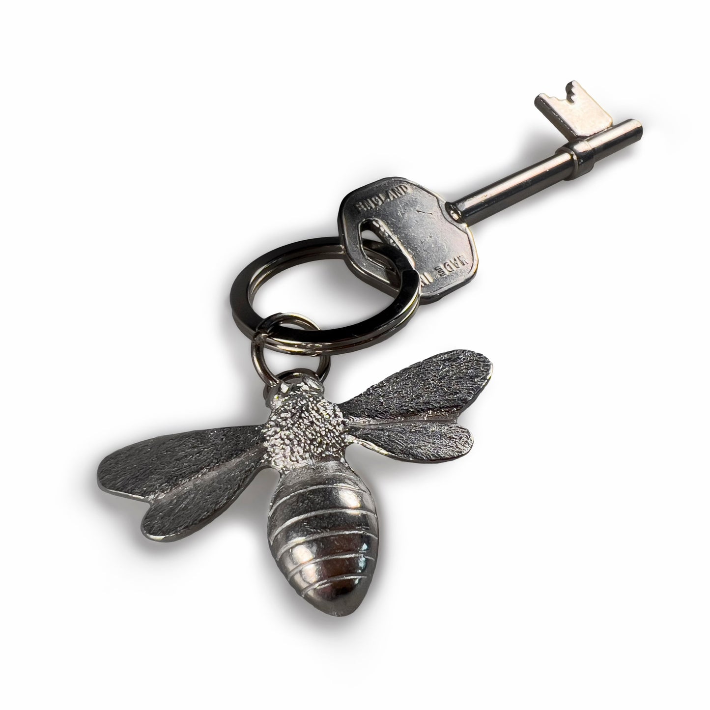 Bee Keyring (Solid Pewter)