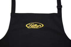 restorer's bib apron with gold embroidered logo