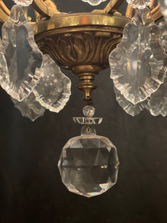 Vintage French Cage Chandelier - 'Nicolette'