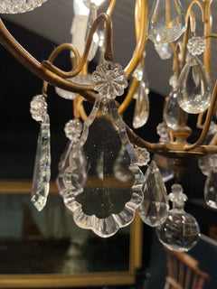Vintage French Cage Chandelier - 'Emily'
