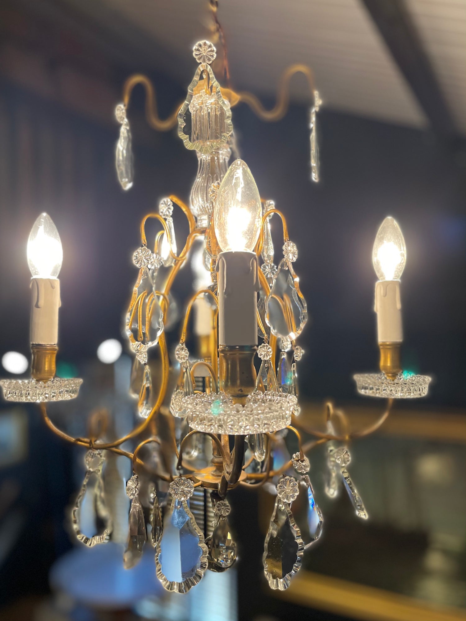 Lustre chandelier store crystal