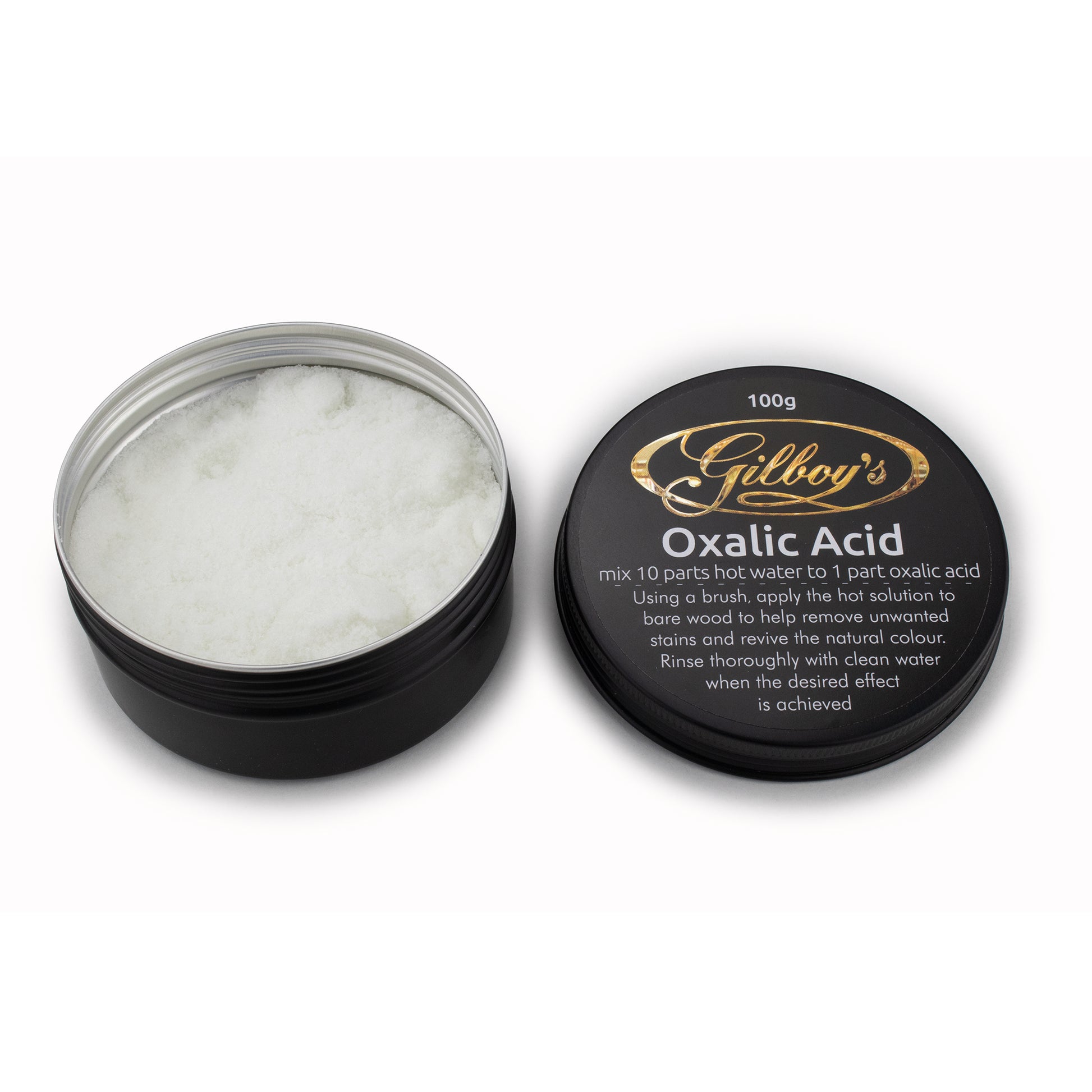 Oxalic Acid Dihydrate 99.6% (100g) open tin